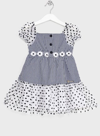 Nauti Nati Girls Puff Sleeve Checked Cotton Dress - pzsku/Z9D01CDED094BC1164C3EZ/45/_/1698980362/23433dd8-9673-40aa-bfd1-e4ce23bc8703