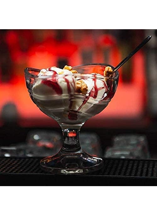 Kmart KHODIYAR Crystal Clear Transparent Glass Round Shape Ice Cream Bowl Perfect for Dessert Ice Cream Fruit Salad and Cocktail Cups Dessert Bowl150 ml 6  - Image 4