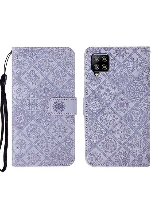 اس-توب جراب لهاتف Samsung Galaxy A22 4G، جراب هاتف جلدي منقوش بنمط عرقي - Image 1