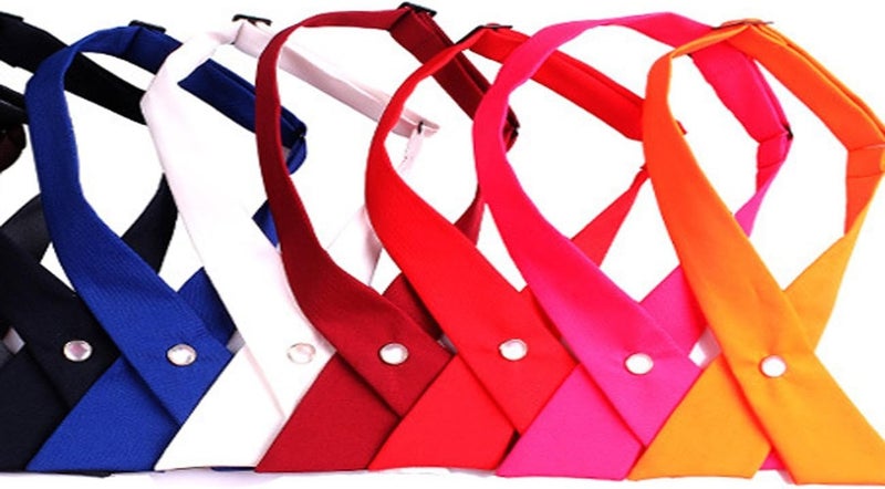 Patiky Tie for Men Women Adjustable Criss-Cross Bowtie School Uniform Pre Tied Bows for Girls Neck Tie Accessories PTK03 - Image 2