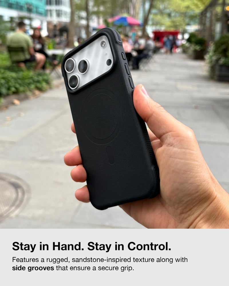 Upcommon Grit Fit Case for iPhone 17 Pro Max, Camera Control Button, Compatible with MagSafe, Shockproof, 12 FT Military-Grade Drop Protection (Black) - Image 5