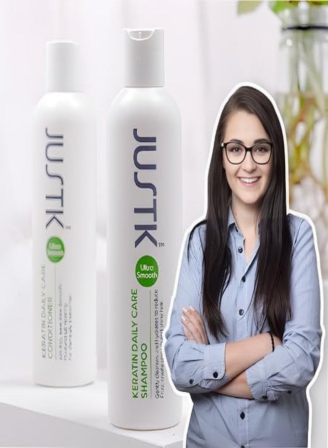 JUSTK Keratin Daily Care Shampoo 250ML - Image 3