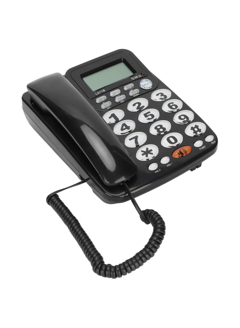 Corded Standard Phone with Answering System and Caller ID, Desk Telephone, Caller ID Large ons Tilt Display, Corded Landline, for Home Office Hotel Rooms, Clear Call Quality, Classic Design - Image 1