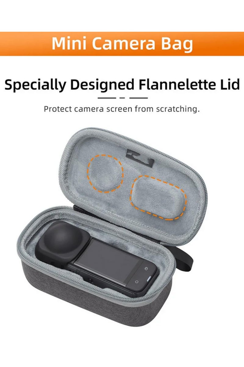 For Insta360 X4 Waterproof Hard Shell Carrying Case with Handle and Storage Pocket Portable Protective Storage Bag for Insta360 X4 Action Camera - Image 3