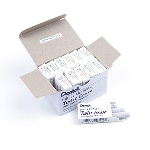 Pentel Refill Erasers TwistErase Series Pencils Pack of 36 E10 - Image 1
