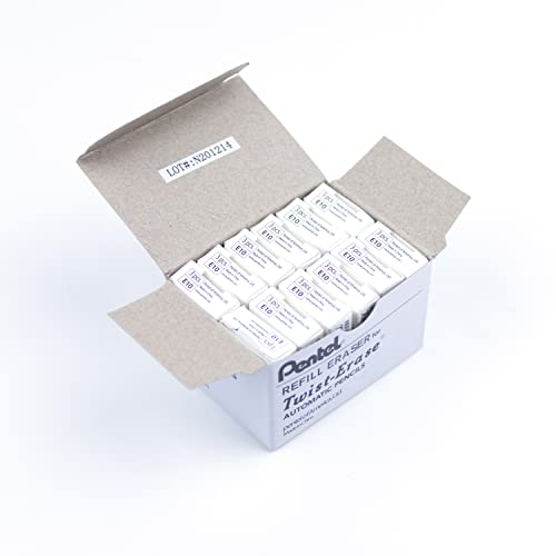Pentel Refill Erasers TwistErase Series Pencils Pack of 36 E10 - Image 3