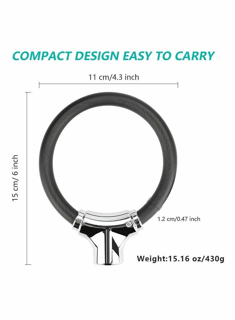Generic Mini Bike Lock Cable Portable Anti-Theft Bike Bicycle Lock Security Cycling Cable Lock Zinc Alloy Senior Waterproof Travel Luggage Locks Helmet Lock - Image 2