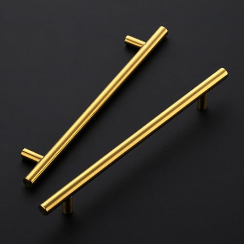 JOY DECOR 30 Pack 10 Inch Cabinet Pulls Kitchen Cabinet Handles with 712 Inch Hole Center Brushed Brass Cabinet Hardware Stainless Steel Kitchen Drawer Pulls 192mm Hole Centers - Image 3