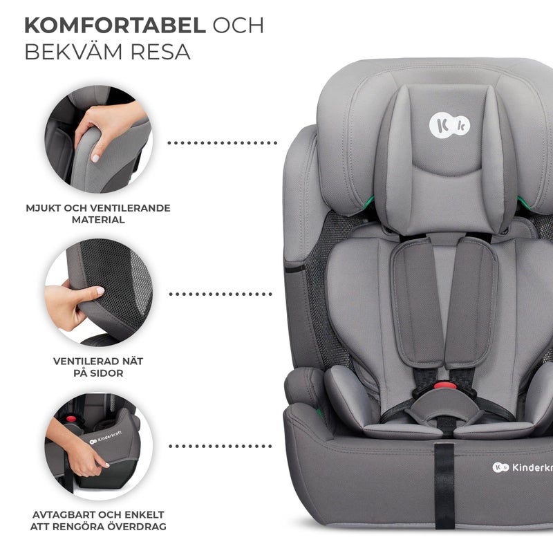Kinderkraft Comfort Up I-Size Car Seat 76–150 Cm 5-Point Harness - Image 4