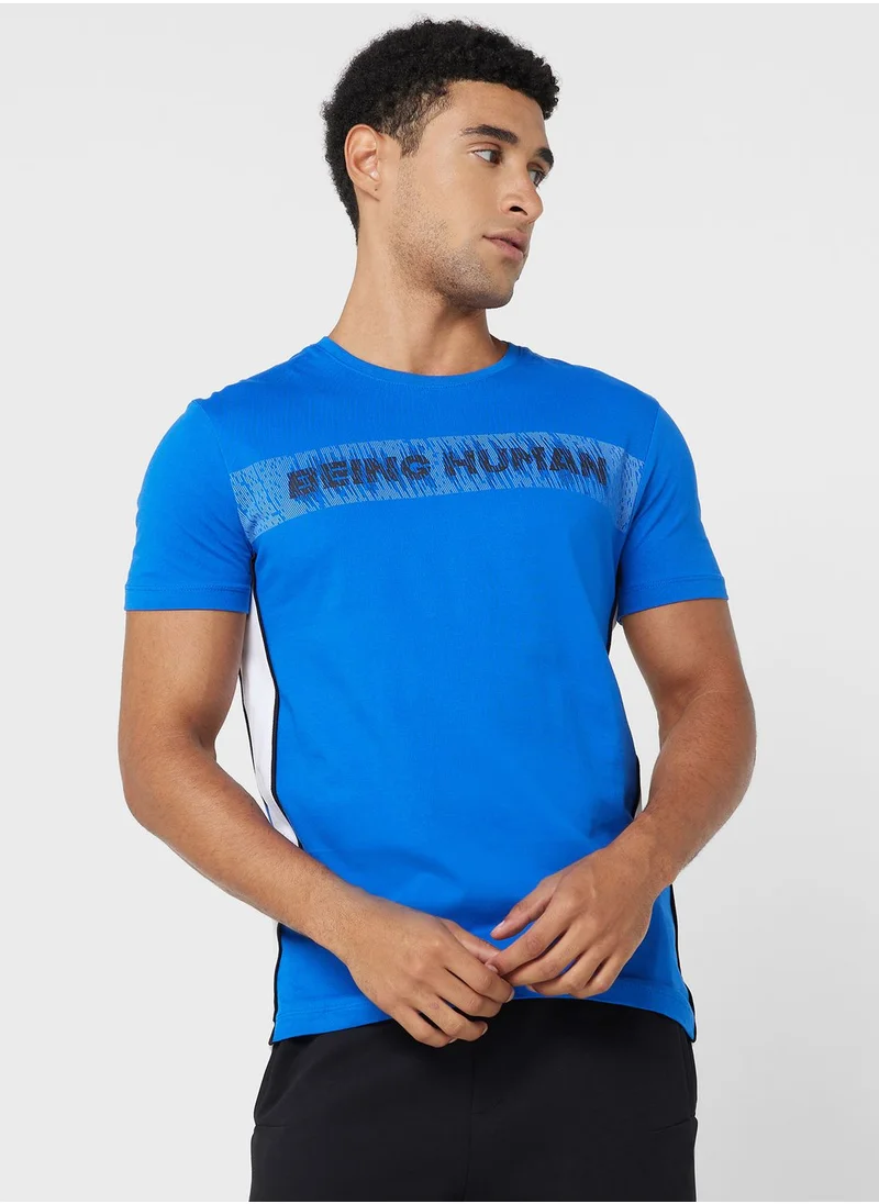 Being Human Printed Crew Neck T-Shirt