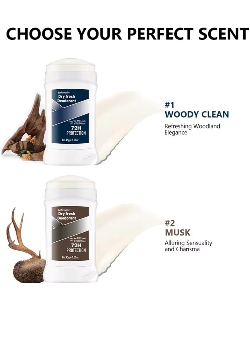 lakerain Dry Fresh Deodorant Musk Anti White Marks and No Yellow Stains on Clothing Long Lasting Sweat and Oduor 72H Protection Dry Deodorant for Armpit and Other Parts Oduor Control Cream 01 - Image 4