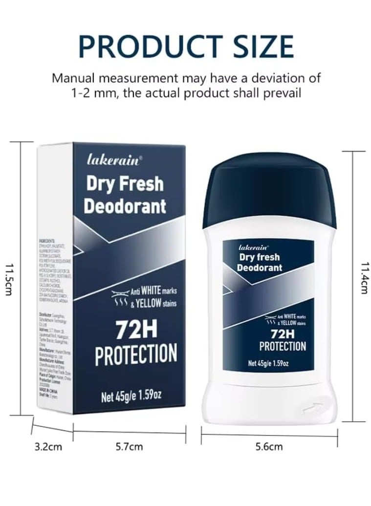 lakerain Dry Fresh Deodorant Musk Anti White Marks and No Yellow Stains on Clothing Long Lasting Sweat and Oduor 72H Protection Dry Deodorant for Armpit and Other Parts Oduor Control Cream 01 - Image 5