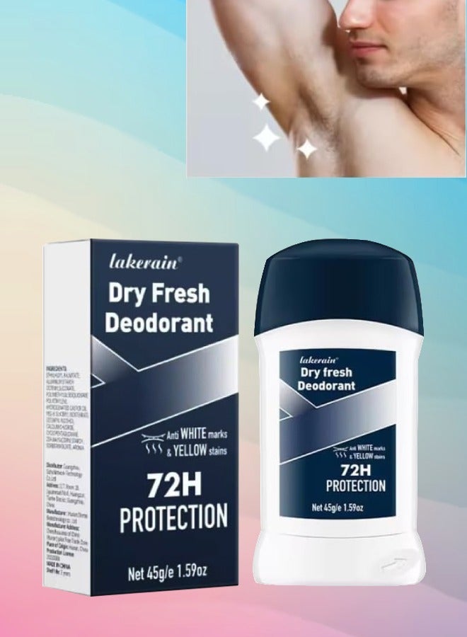 lakerain Dry Fresh Deodorant Musk Anti White Marks and No Yellow Stains on Clothing Long Lasting Sweat and Oduor 72H Protection Dry Deodorant for Armpit and Other Parts Oduor Control Cream 01 - Image 1