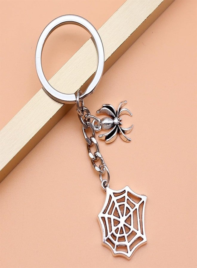 iMagitek 40 Pcs Spider Web Keychains Halloween Spider Gift Keychains Spider Charm Pendant Keychain for Halloween Gifts - Image 5