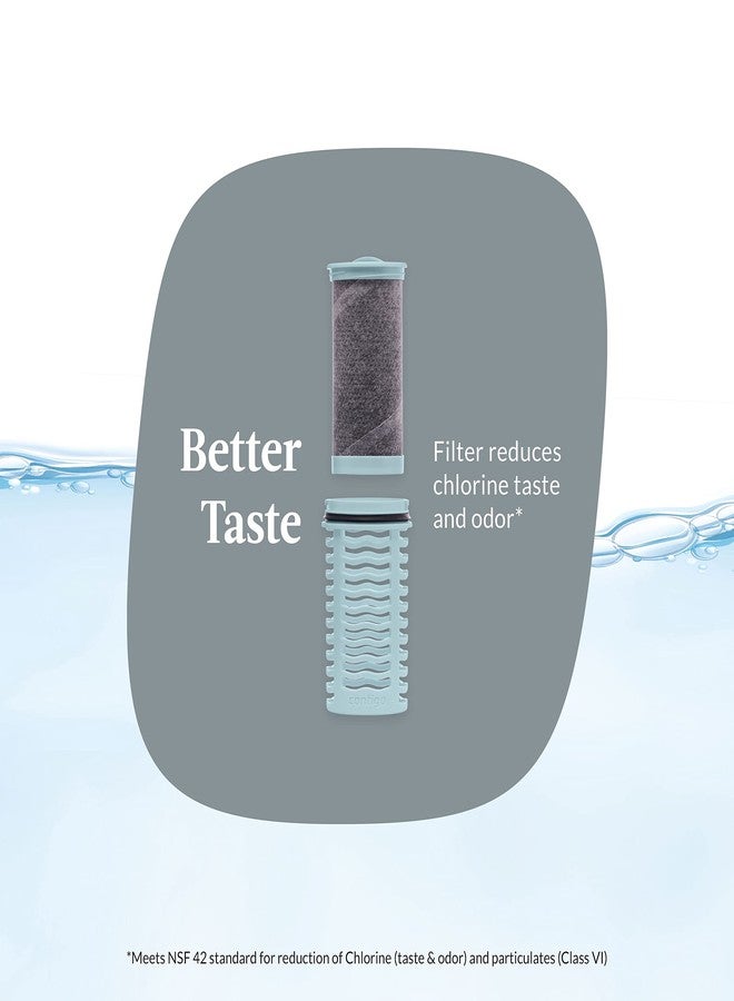 Contigo Clybourn Chill Stainless Steel FreeFlow Filter Water Bottle with AUTOSEAL, 24oz., Salt - Image 2