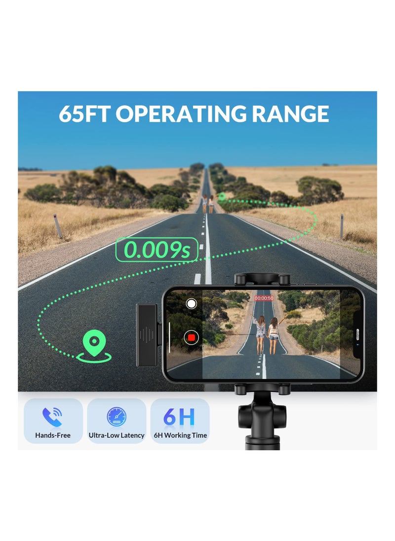 KASTWAVE - Wireless Lavalier Microphone for iPhone iPad, Plug-Play Wireless Lapel Mic with 3 Level Noise Reduction Auto-Sync for Video Recording, for TikTok YouTube Facebook Live Stream with 2 Pack Wireless Mics - Image 1