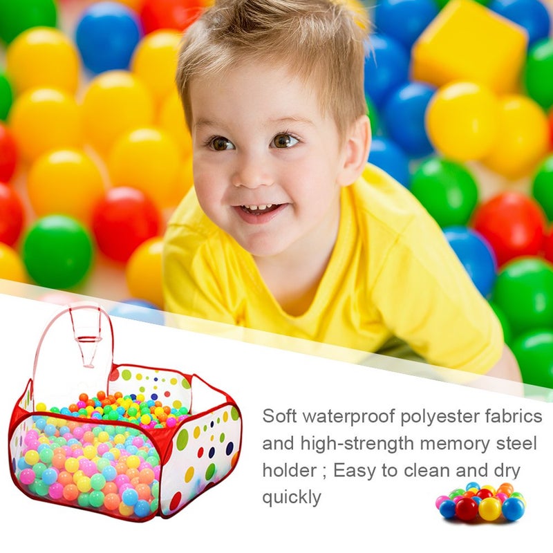Kuuqa Ball Pit Play Tent with Basketball Hoop for Kids Toddlers Outdoor Indoor Play 4 Ft/120CM (Balls Not Included) - Image 2