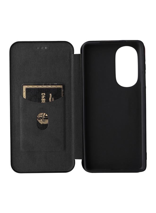 S-TOP Case For Motorola Edge X30 Carbon Fiber Texture Horizontal Flip PU Phone Case - Image 4