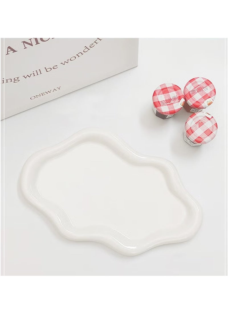 OMEVE Women's Jewelry Storage Tray Trinket Tray, Ring Tray, Unique Cloud Shaped Ceramic Tray  - Image 5