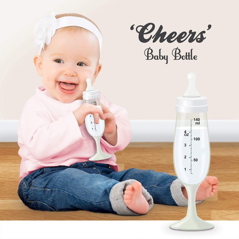 Bubblegum Stuff Bubblegum 'Cheers' Champagne Flute Baby Bottle - Image 2
