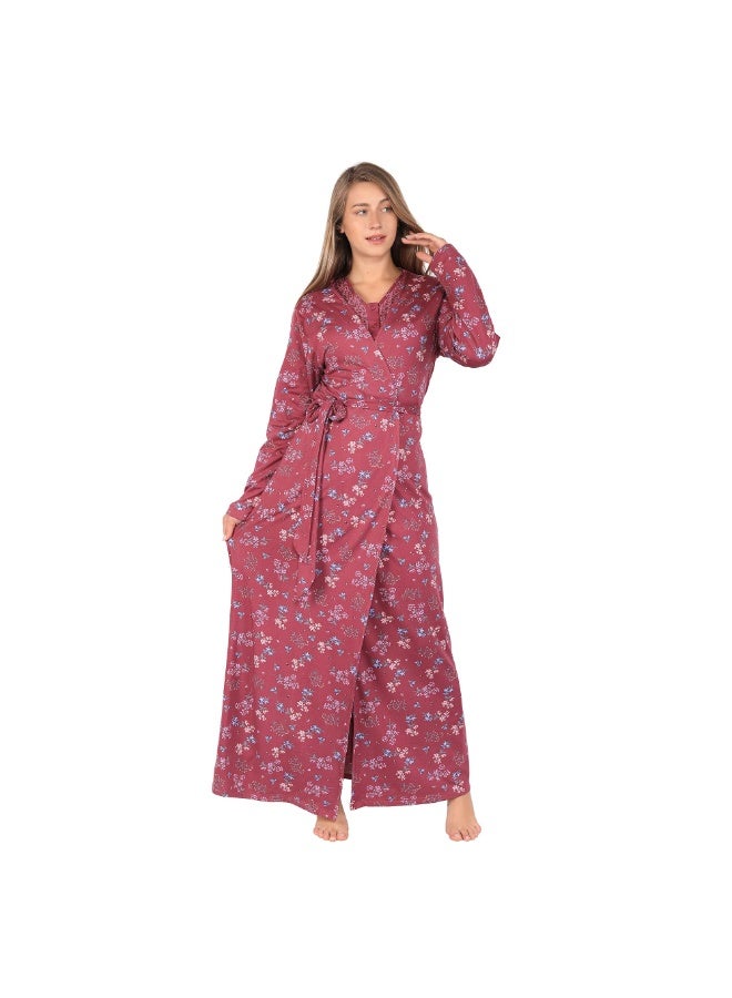 Dadoush Daadosh Women's Nightgown and Winter Robe Set - Nightgown and Dress Set - Nightgown and Long Women Nightgown by Dadosh - Image 3