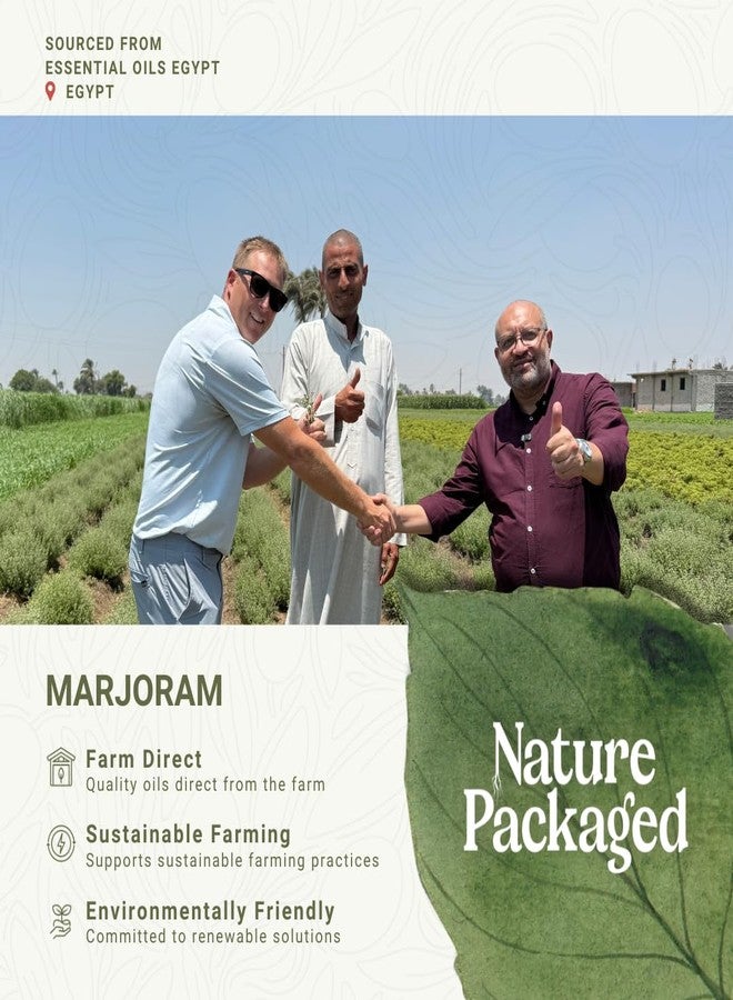 Nature Packaged Marjoram Essential Oil - Aceite de Mejorana Direct from Egypt for Massage & Aromatherapy | Premium Therapeutic Grade - 15ml - Image 3