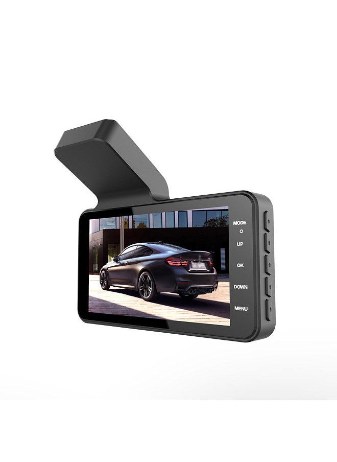 1080P DVR Dash Camera 4 بوصة مسجل قيادة السيارة Dashcam 170 درجة زاوية واسعة مع دعم شاشة تعمل باللمس للرؤية الليلية حلقة تسجيل كشف الحركة عكس الصورة