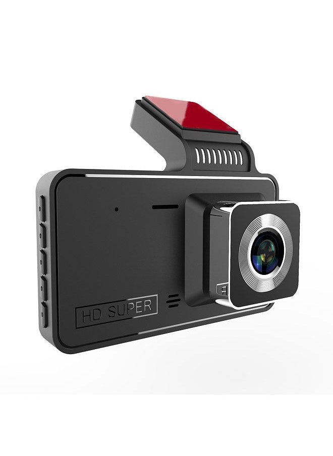 1080P DVR Dash Camera 4 بوصة مسجل قيادة السيارة Dashcam 170 درجة زاوية واسعة مع دعم شاشة تعمل باللمس للرؤية الليلية حلقة تسجيل كشف الحركة عكس الصورة
