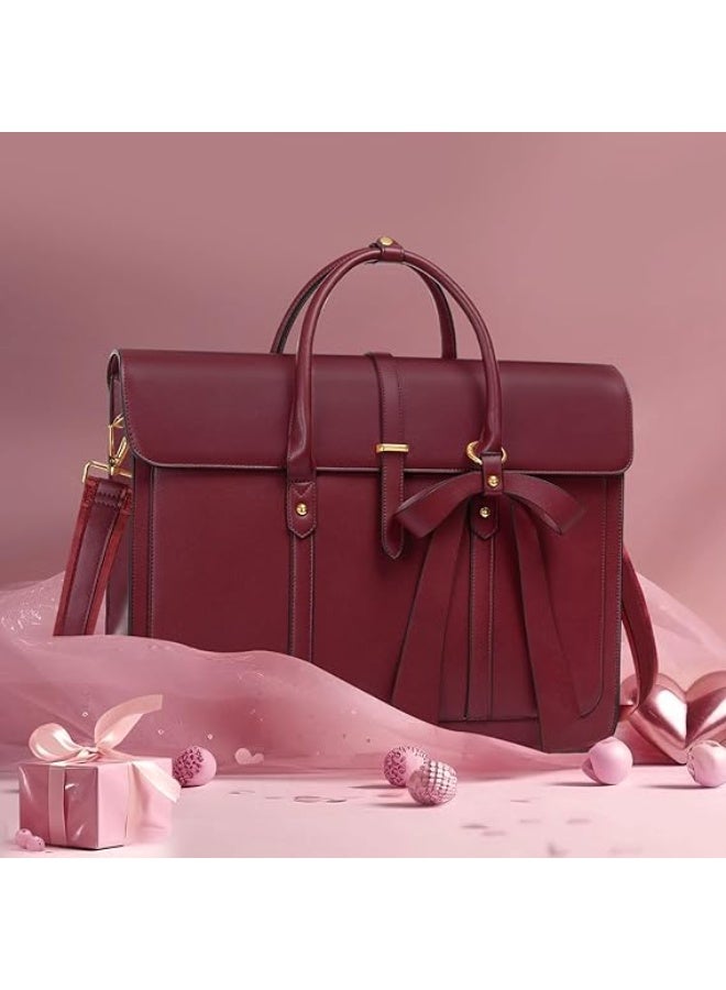 Mosiso Women’s Laptop Bag with Elegant PU Leather Design, Convertible Shoulder and Messenger Casual Bag, Perfect for Work, Travel, and Study, Features Multiple Compartments for Organization, Durable and Lightweight Construction for Laptop Protection – Women’s Laptop Bag – Work and Travel Bag – Stylish Shoulder Bag - Image 2