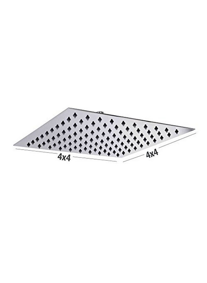 AMJ AMJ® Premium Stainless Steel UltraSlim Square Rain Shower Head (4X4 (4Inch)) - Image 2