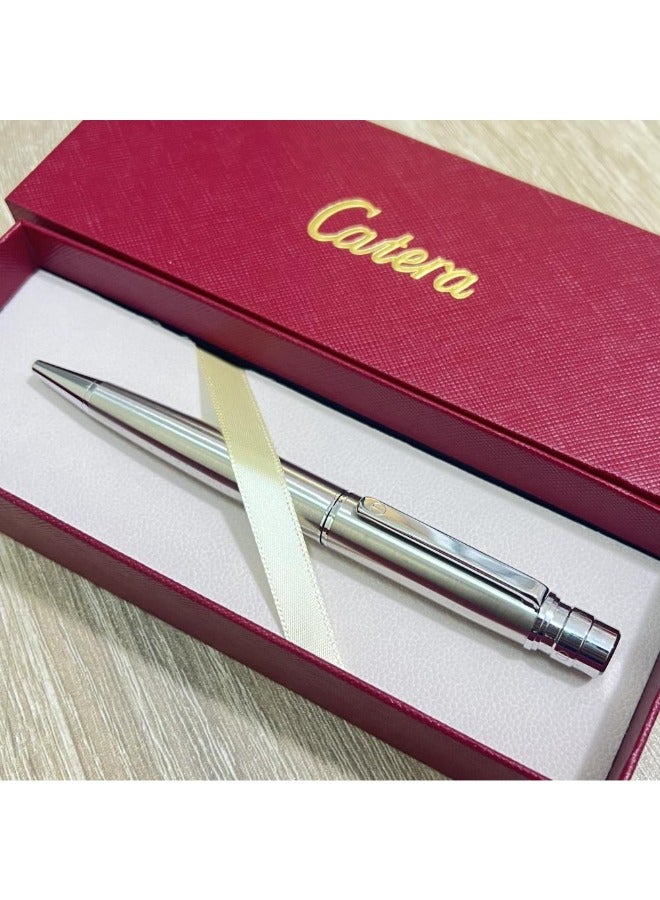 كاتيرا قلم بجودة و اناقة عالية بتصميم مريح وسلس لون فضي