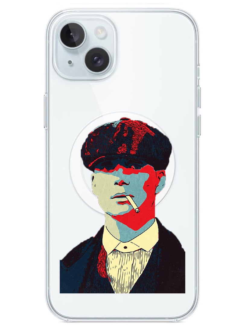 Theodor Magnetic Case for iPhone 15 6.1-inch Compatible with MagSafe Wireless Charging, Shockproof Phone Bumper Cover Peaky Blinder - Image 1