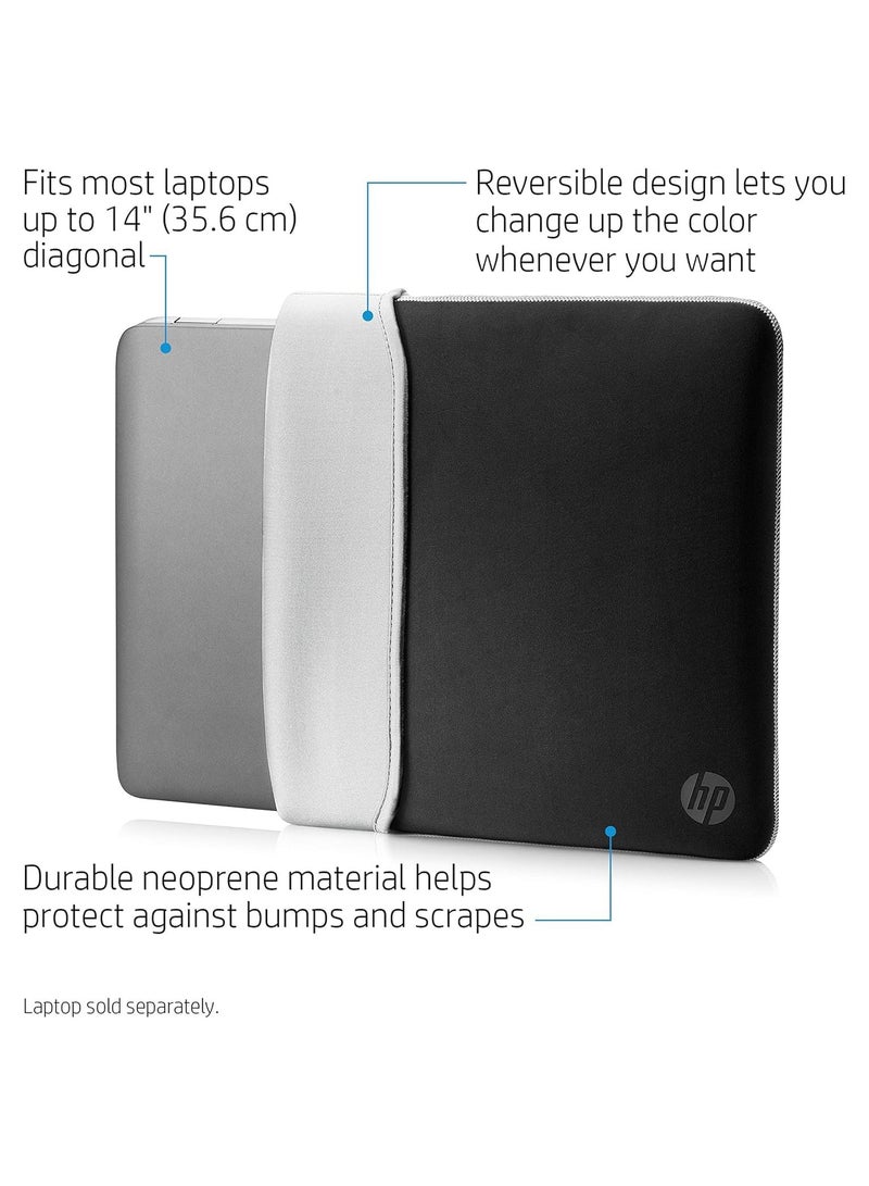 HP 2x1 Sleeve & Wireless Mouse Combo For Laptop, Includes 1pcs 14-Inch Reversible Neoprene (Black & Silver) and 1pcs Z3700 Wireless Mouse (Copper Marble) - Image 4