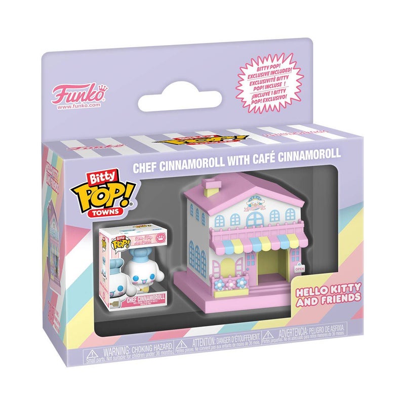 Funko Bitty POP! Towns Sanrio Hello Kitty and Friends Chef Cinnamoroll & Cafe Cinnamoroll Vinyl Figures Set (Pack of 2) - Image 1