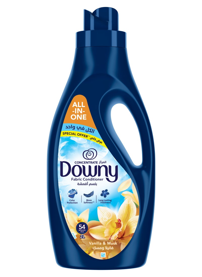 Downy Vanilla And Musk Variant Fabric Conditioner For More Softness 2L  - Image 1