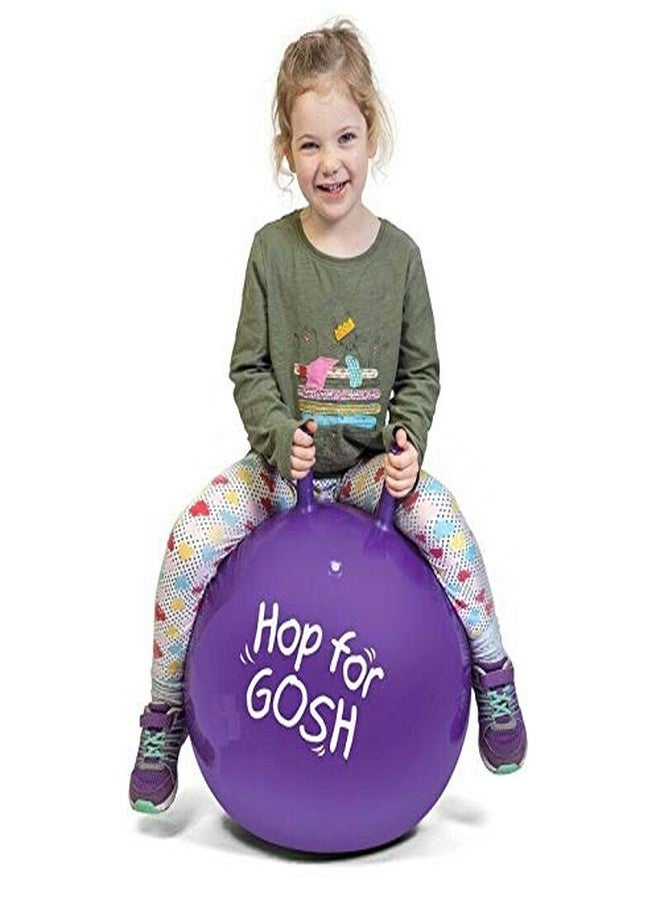 FosCadit Bounce Rubber Hop Ball for Kids Space Hopper Jump N Bounce Handle Ride-on Toy Bouncy for Kids Hopping/Bouncing/Jump Balls for Child - Special Kids Edition (Multicolor, Small, Dia: 38 cm) - Image 5