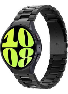 Spigen Modern Fit Band for Samsung Galaxy Watch 6 44mm Band Strap Premium 316L Stainless Steel - Black  - Image 1