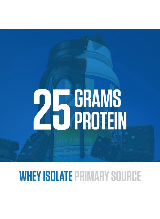 RYSE Up Supplements RYSE Loaded Protein Powder - Little Debbie Cosmic Brownie - 25g Whey Protein Isolate & Concentrate with Prebiotic Fiber & MCTs - Low Carb, Low Sugar, Digestive-Friendly - 54 Servings / 4 lb Tub - Image 3