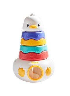 General Duck Duck Stacking Fun Children's Track Slide Ball Tower Turning Fun Baby Puzzle Early Education Rolling Ball Toys  - Image 1