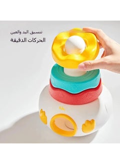 General Duck Duck Stacking Fun Children's Track Slide Ball Tower Turning Fun Baby Puzzle Early Education Rolling Ball Toys  - Image 2