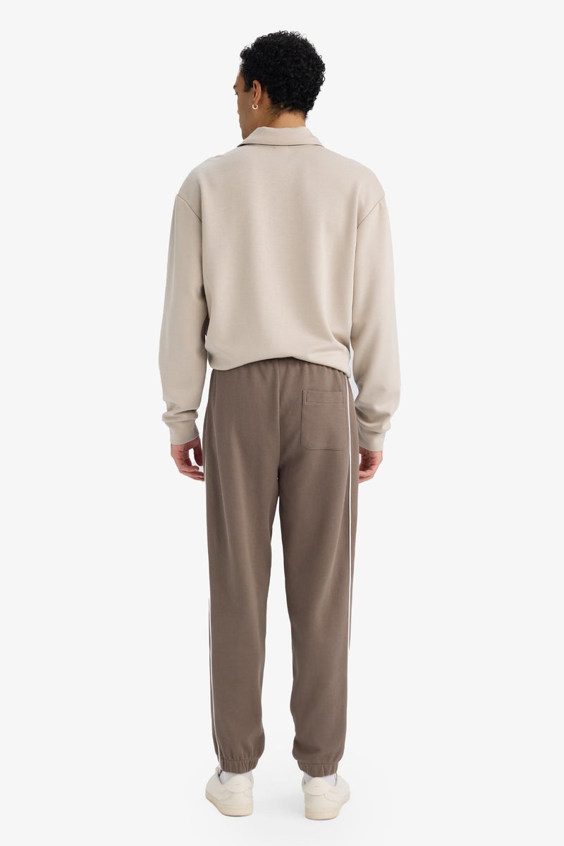 DeFacto Brown Man Slim Fit Zipper Pocket Pique Trousers Casual - Image 5