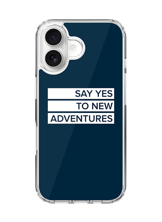 Stylizedd Classic Clear MagSafe Case for iPhone 17 , Hybrid Soft Case Flexible Edges Anti Drop TPU PC Gel Thin Transparent Cover [ Designed for iPhone 17 ] - Say yes to new adventures