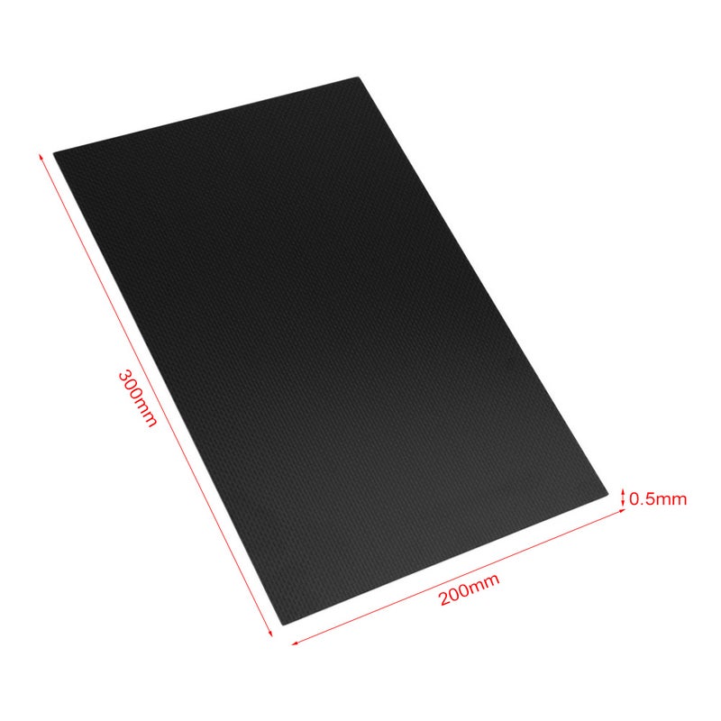 200 X 300 X 0.5MM Carbon Fiber Sheet, 3K Matte Finish Carbon Fiber Plate Carbon Fiber Board for Handmade DIY Model Part Repair Panel - Image 3