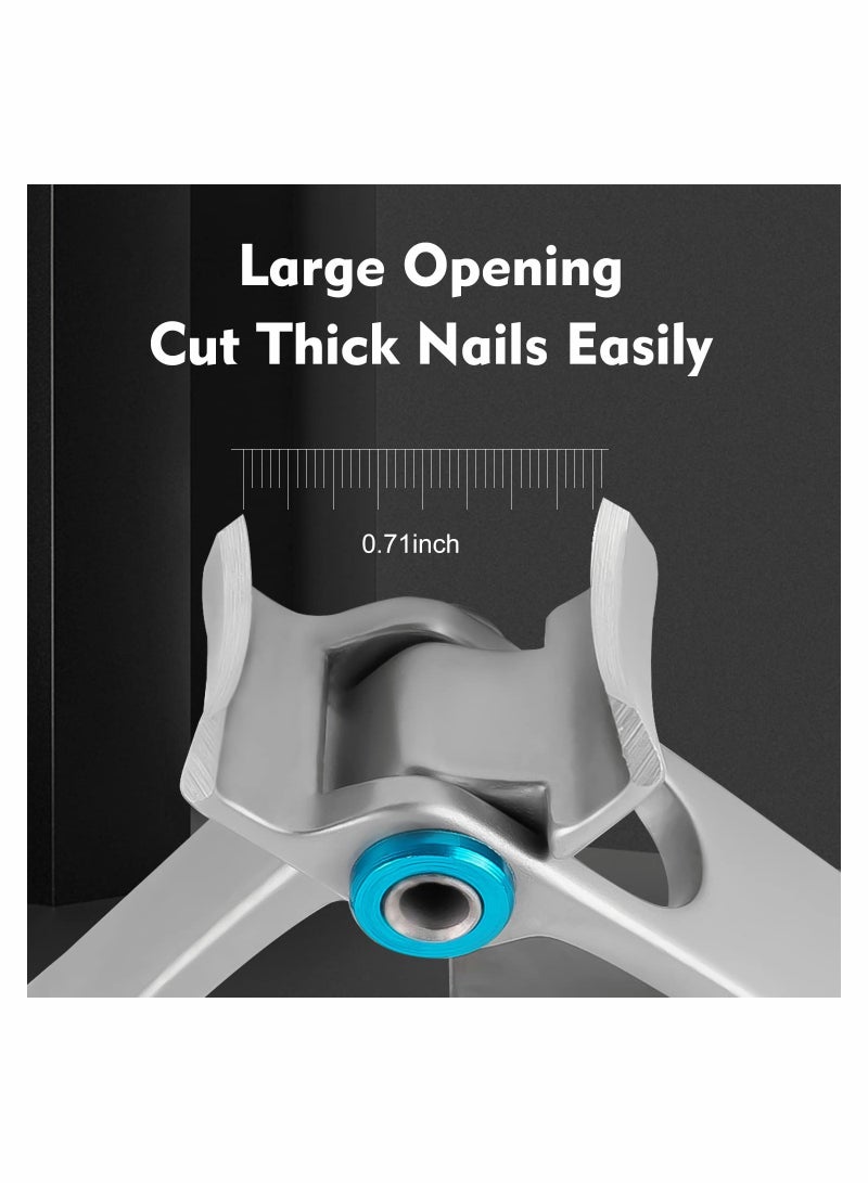 KASTWAVE Toenail Clippers for Seniors Thick Toenails, Toe Nail Clippers Adult Thick Nails Long Handle Easy to Hold- Toenail Clippers for Thick Nails Labor-Saving, Sharp Nail Clippers for Thick Nails - Image 2