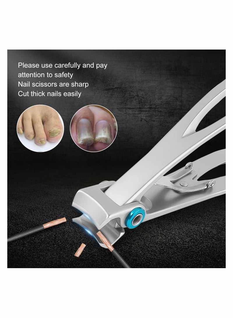 KASTWAVE Toenail Clippers for Seniors Thick Toenails, Toe Nail Clippers Adult Thick Nails Long Handle Easy to Hold- Toenail Clippers for Thick Nails Labor-Saving, Sharp Nail Clippers for Thick Nails - Image 3