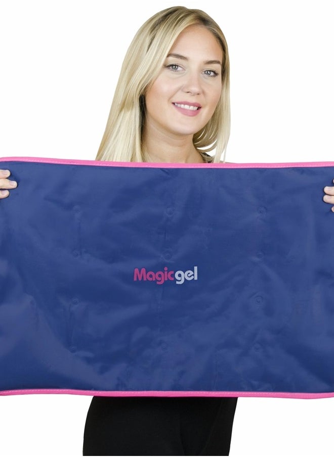 Magic Gel Extra Large & Reusable Ice Pack (15 x 23.5 inches, XL) for Maximum Back and Full Body Pain Relief from Injuries, Swelling, Bruises, Sprains | Ice Blanket for Sleeping & Physical Therapy | By Magic Gel  - Image 1