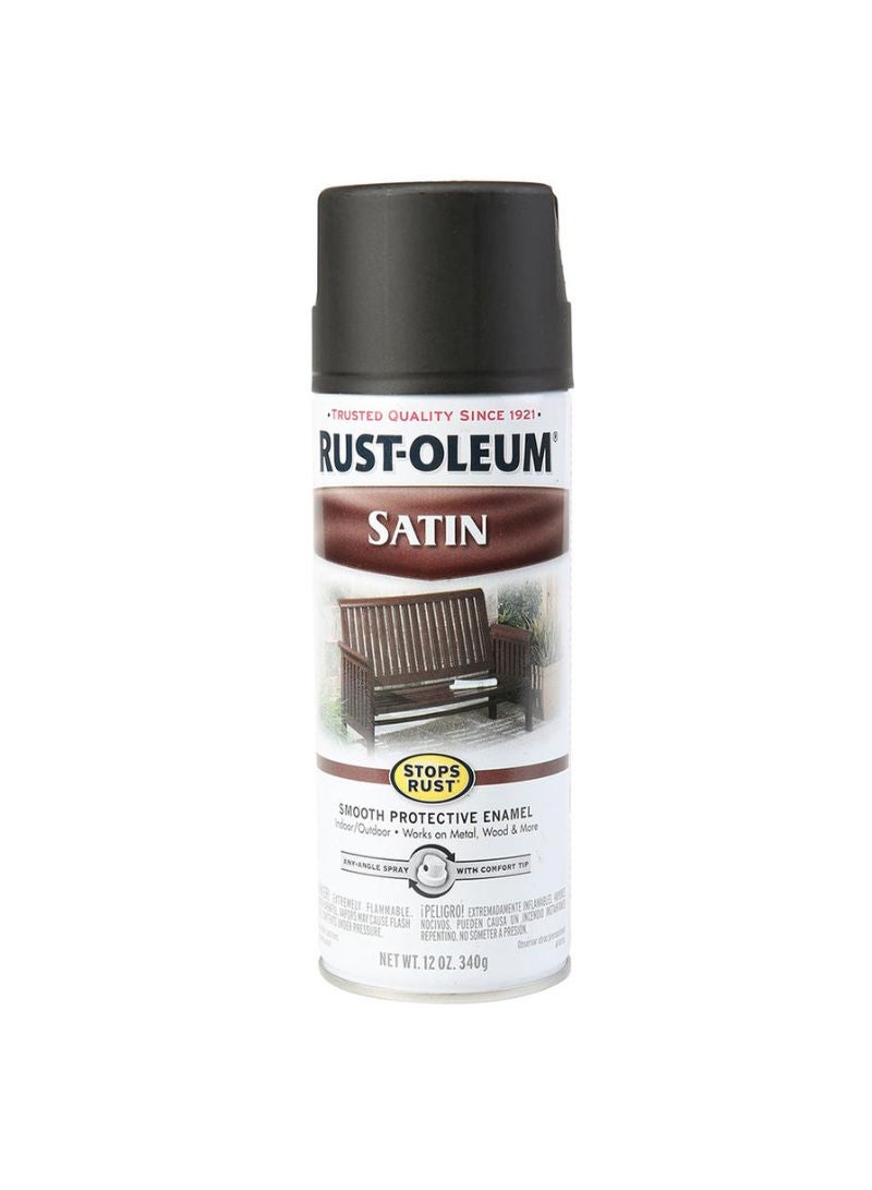 ACE Stops Rust Protective Enamel Spray 354.9ml Satin Black 