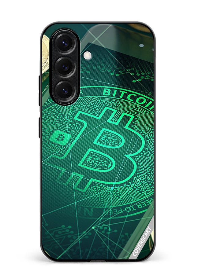 Protective Case Cover For Samsung Galaxy S25 Bitcoin Design Multicolour