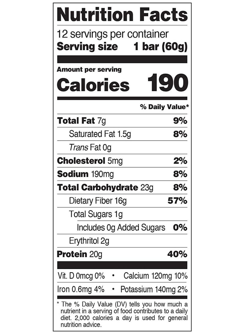 QUEST NUTRITION - Quest Nutrition Oatmeal Chocolate Chip Protein Bar 12 Count - Image 1