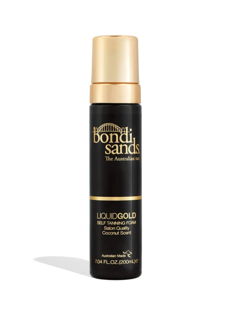 BONDI SANDS Radiant Liquid Gold Self Tanning Foam - Creates a Streak-Free, Sun-Kissed Glow with a Luminous, Hydrating Finish (200 ml) - Image 1